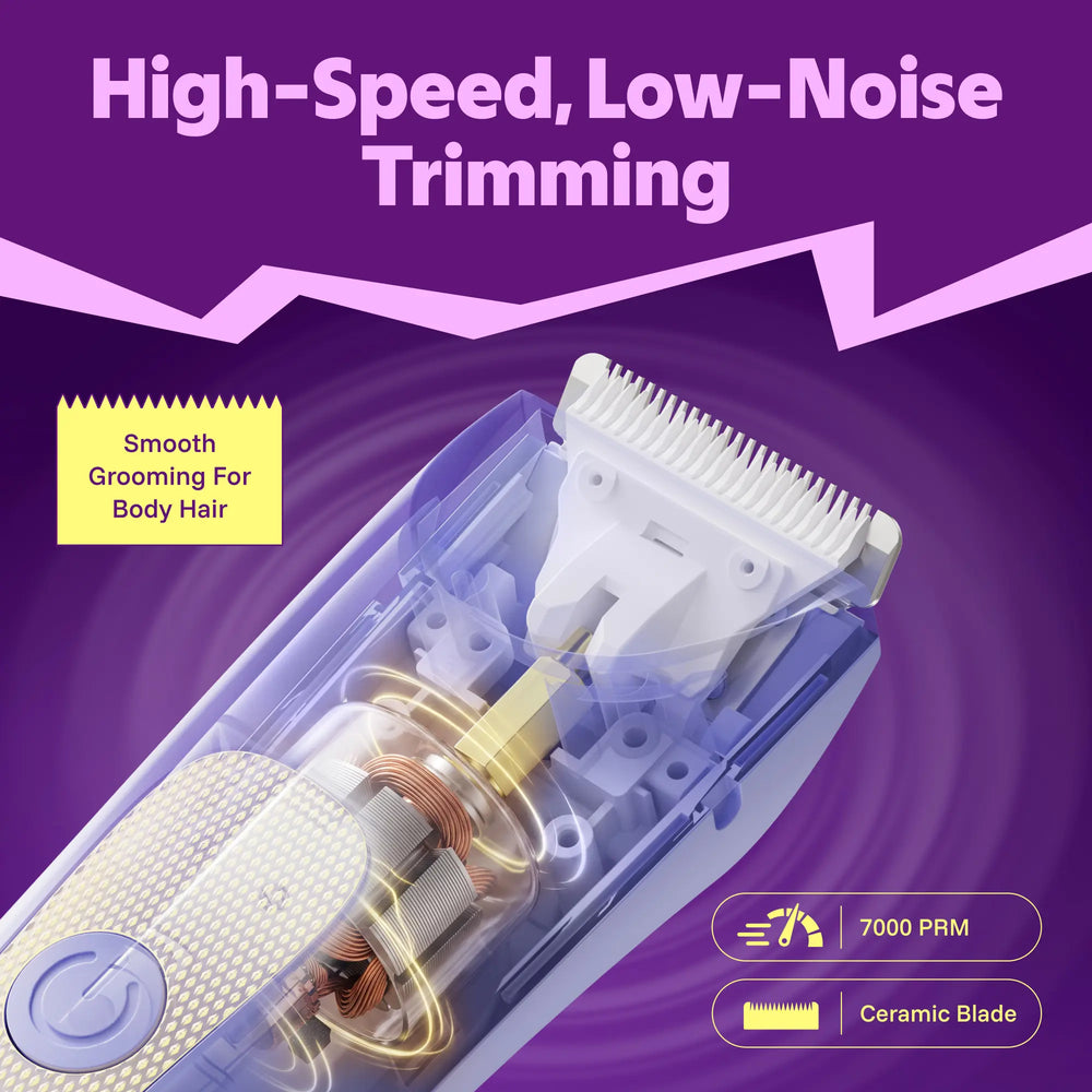 LADYSPOT Slim purple trimmer high-speed low-noise motor 