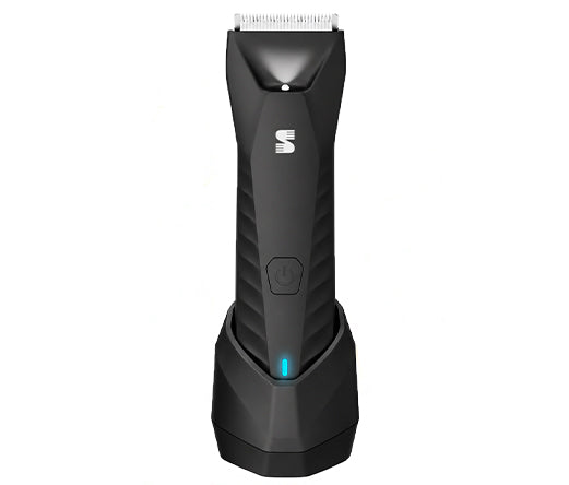Manspot trimmer for men, Electric trimmer for body & public hair, waterproof wet/dry groin shaver, green