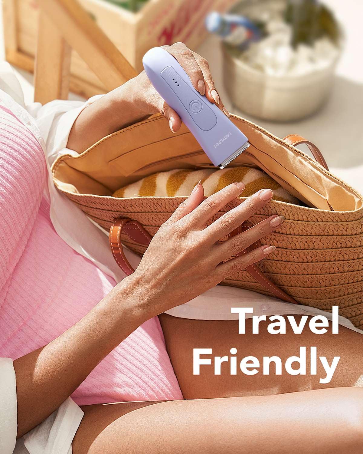 LADYSPOT HC-W003A lavender bikini trimmer for travel 