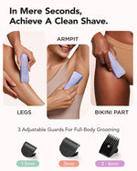 LADYSPOT HC-W003A lavender bikini trimmer with three guide combs 