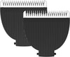 Two black MANSPOT ceramic replacement blade heads compatible with HC-W017 and HC-W003A #2 Blades_Black