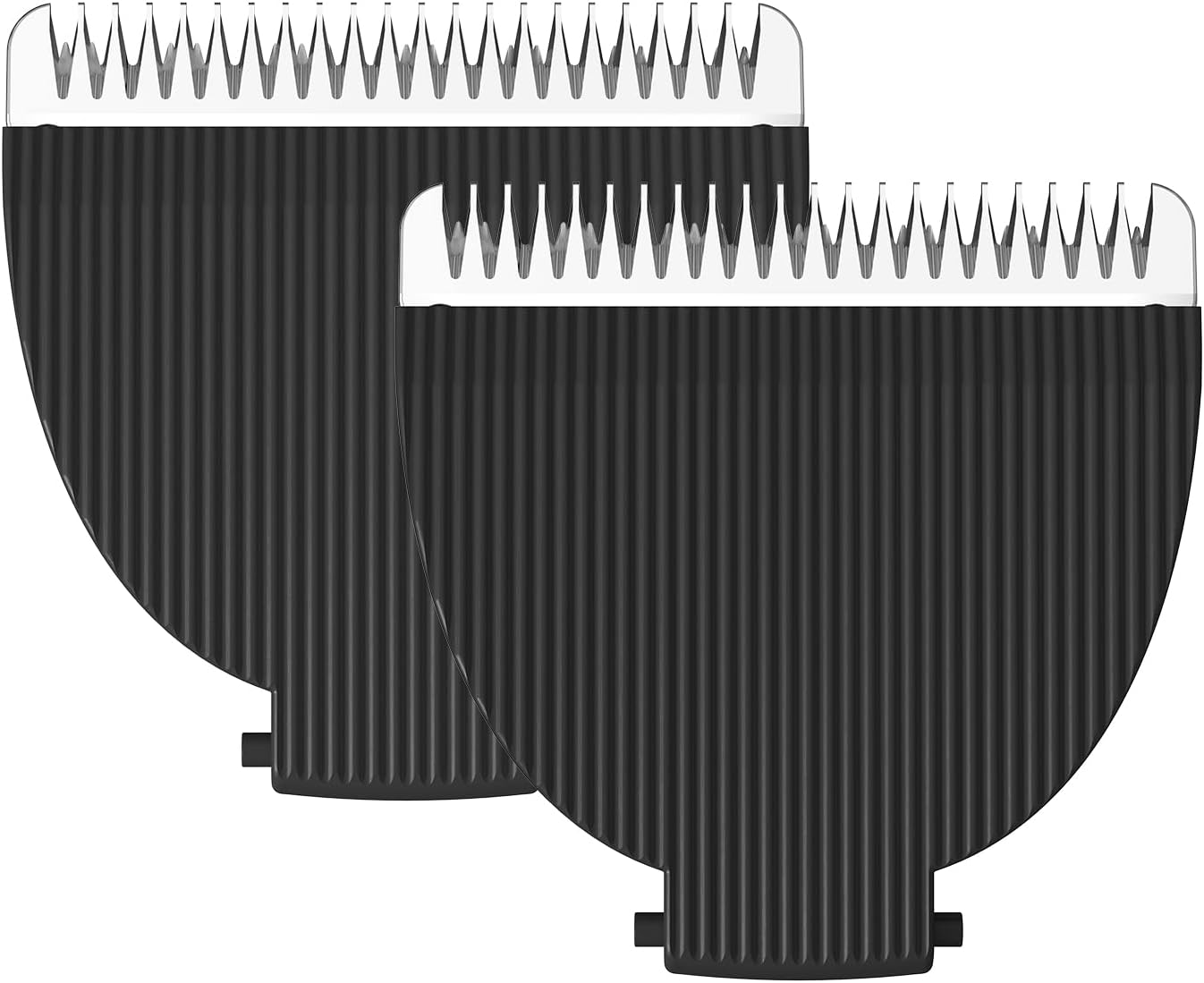 Two black MANSPOT ceramic replacement blade heads