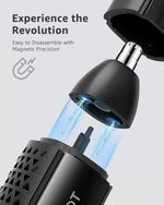 MANSPOT nose and ear trimmer magnetic detachable head for easy cleaning