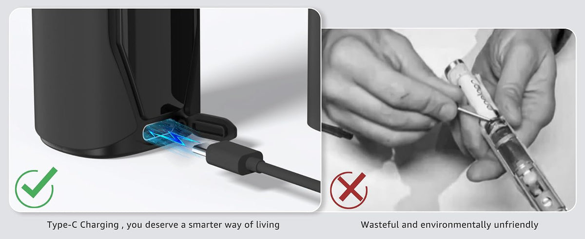 MANSPOT Vacuum Nose & Ear Hair Trimmer USB-C charging - Amazon AU A+ 