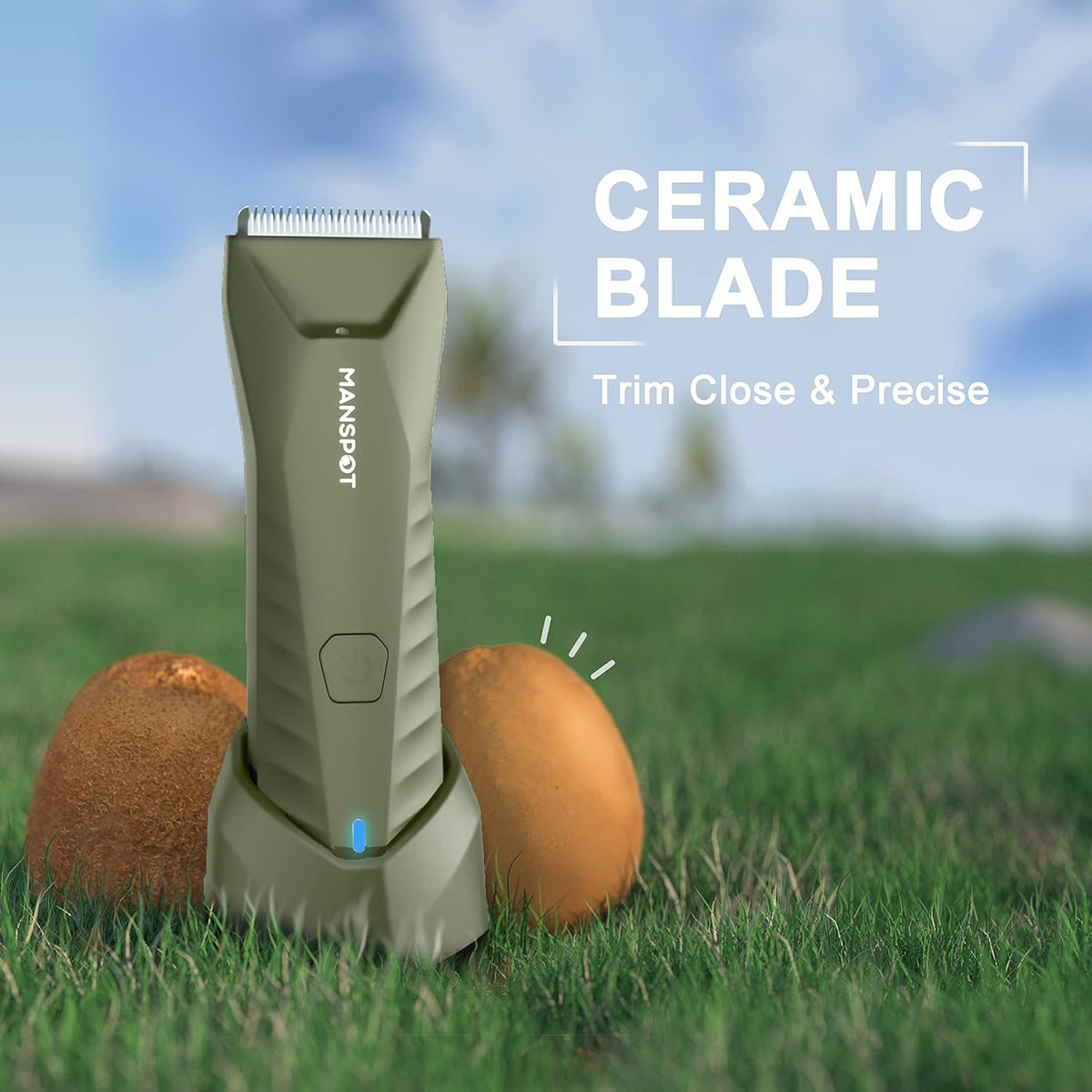 SPOTMATE LED body and groin trimmer with charging dock hover image 