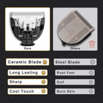 Ceramic blade versus steel blade comparison for MANSPOT replacement heads