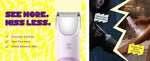 LADYSPOT SpinDuo electric bikini trimmer with mirror and LED lights for hard-to-see external areas