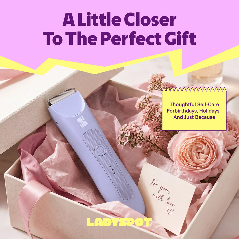 LADYSPOT Slim purple trimmer self-care gift presentation 