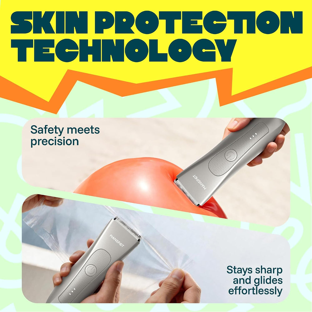 MANSPOT HC-W003A MetallicBrown trimmer blade and skin protection illustration [locale:en] 