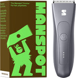 MANSPOT HC-W003A body trimmer and current English packaging front view 