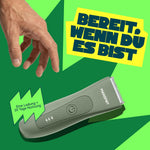 MANSPOT HC-W003A Green trimmer battery runtime graphic 