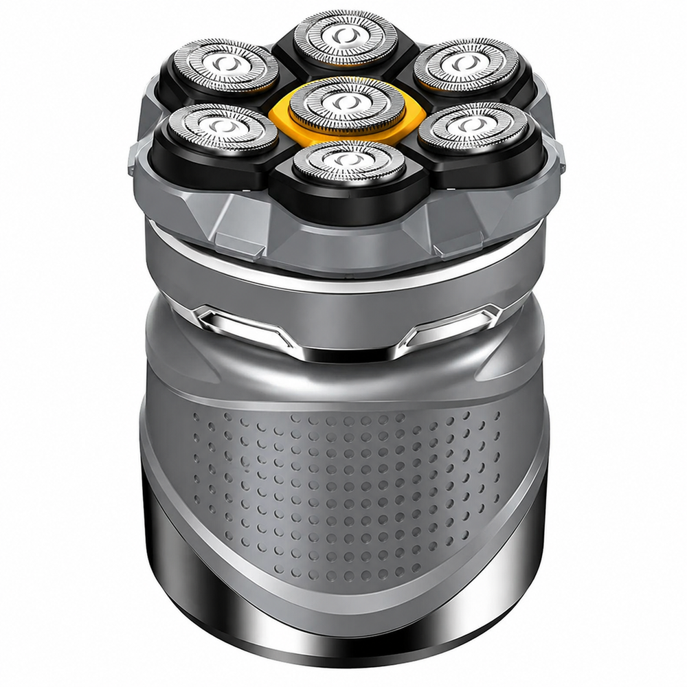 MANSPOT 7D electric head shaver in silver