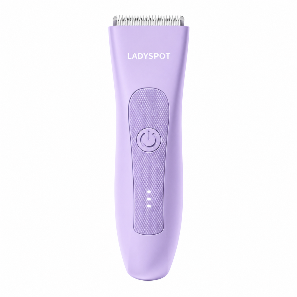 LADYSPOT purple bikini line trimmer for women front view 
