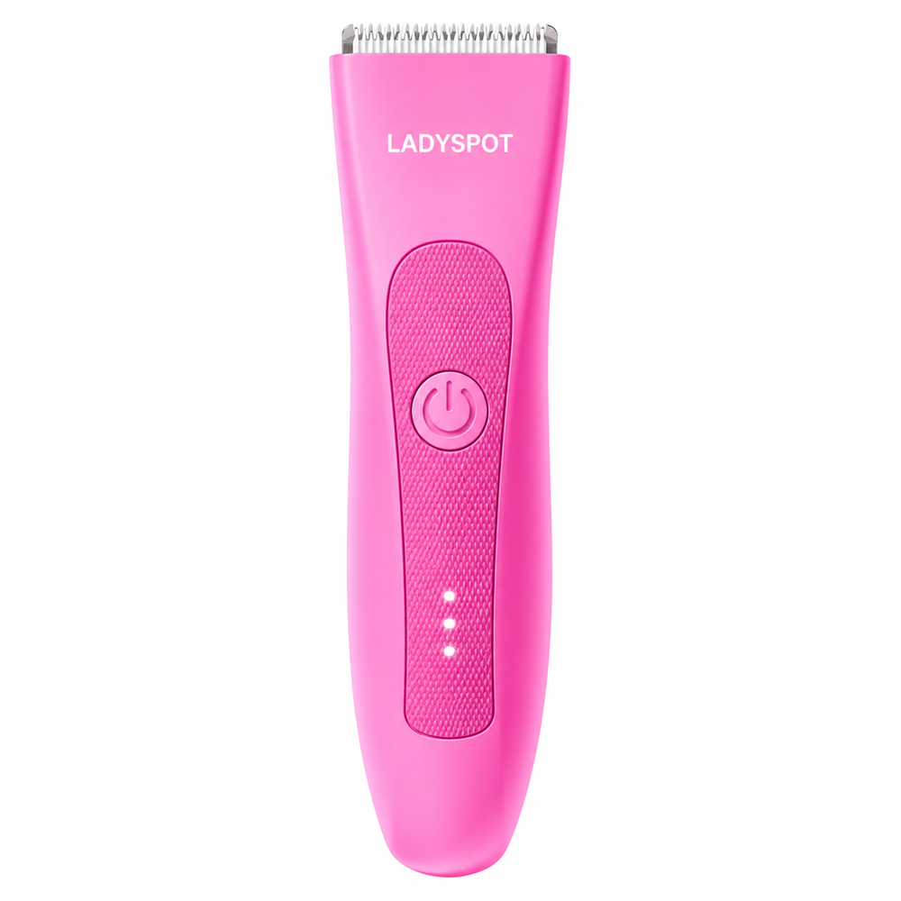 LADYSPOT rose red bikini line trimmer for women front view 