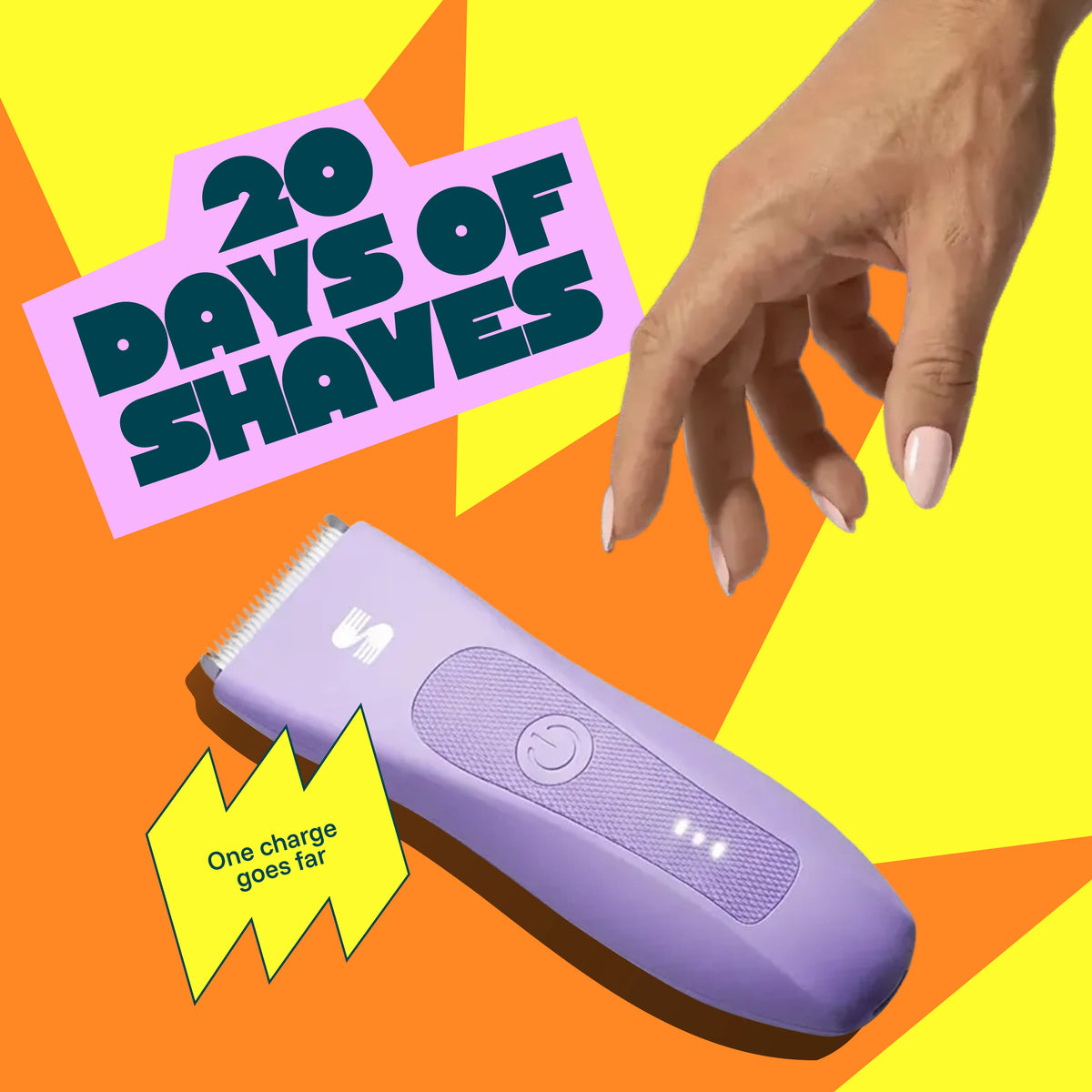 LADYSPOT rechargeable bikini trimmer with 90-minute runtime
