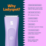 LADYSPOT bikini line trimmer for sensitive-area grooming