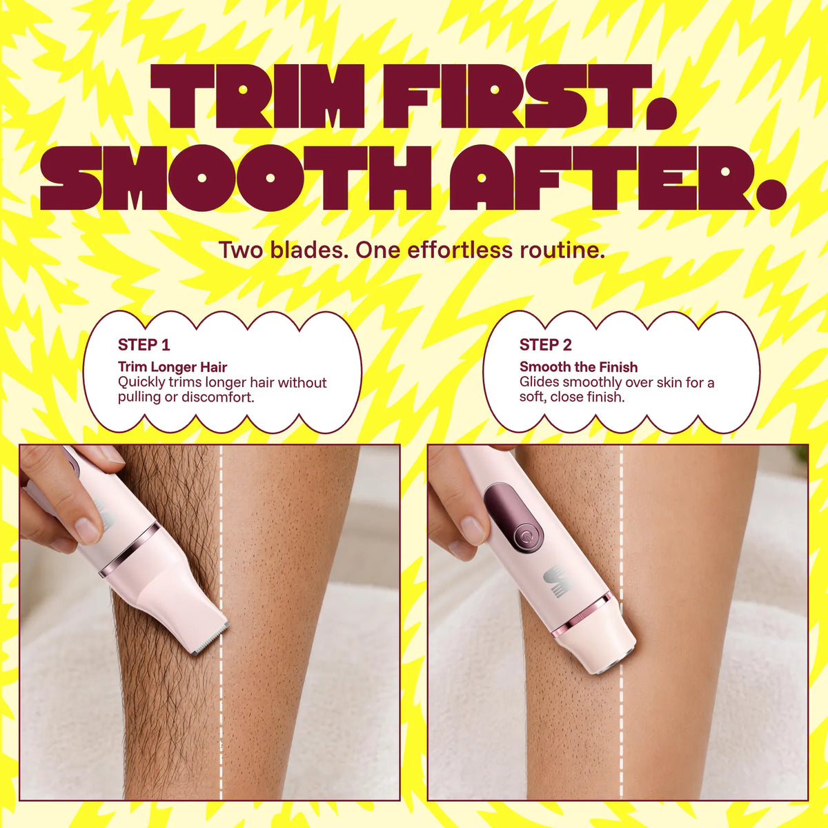LADYSPOT body trimmer kit trim shape shave smooth routine