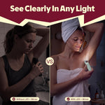 LADYSPOT green 4-in-1 bikini trimmer for women led light visibility 