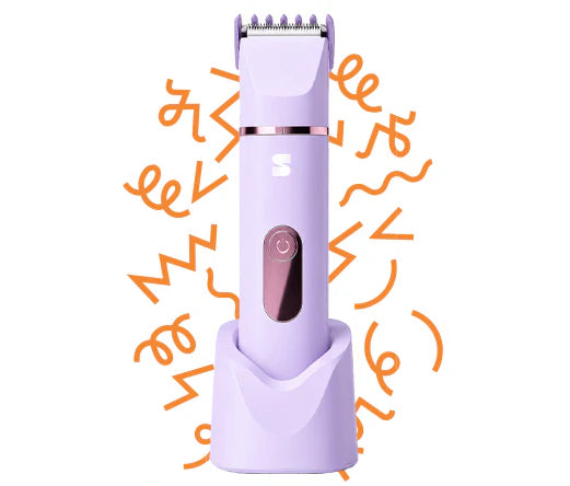 LADYSPOT lavender rechargeable face and body trimmer kit motion graphic hover