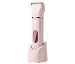 LADYSPOT pink 4-in-1 body trimmer kit for women front view 