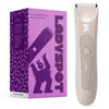 LADYSPOT Slim nude pink bikini trimmer and retail box, front view #Nude Pink