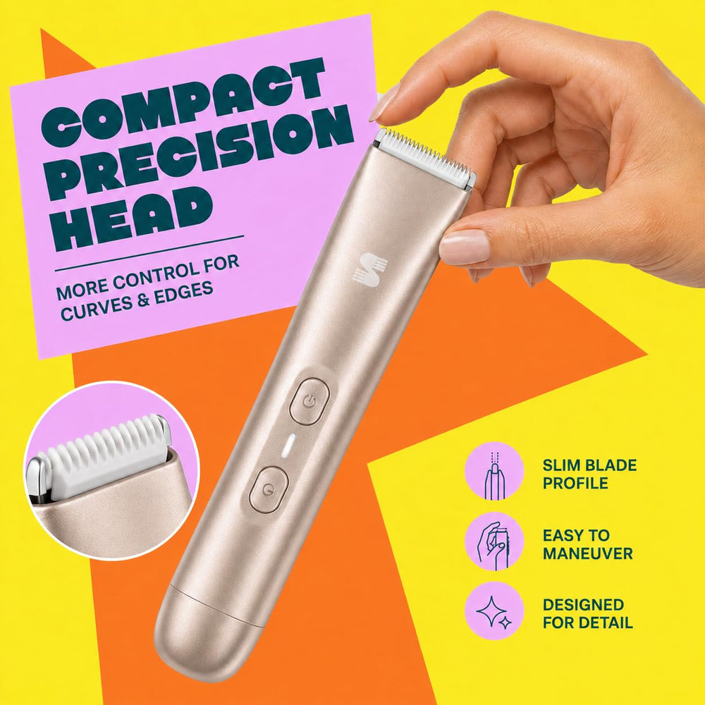 LADYSPOT TC029B champagne gold 2-in-1 trimmer detail image [group:tc029b_gold_ca_en] 