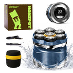 MANSPOT 7D head shaver waterproof blue kit with box and accessories