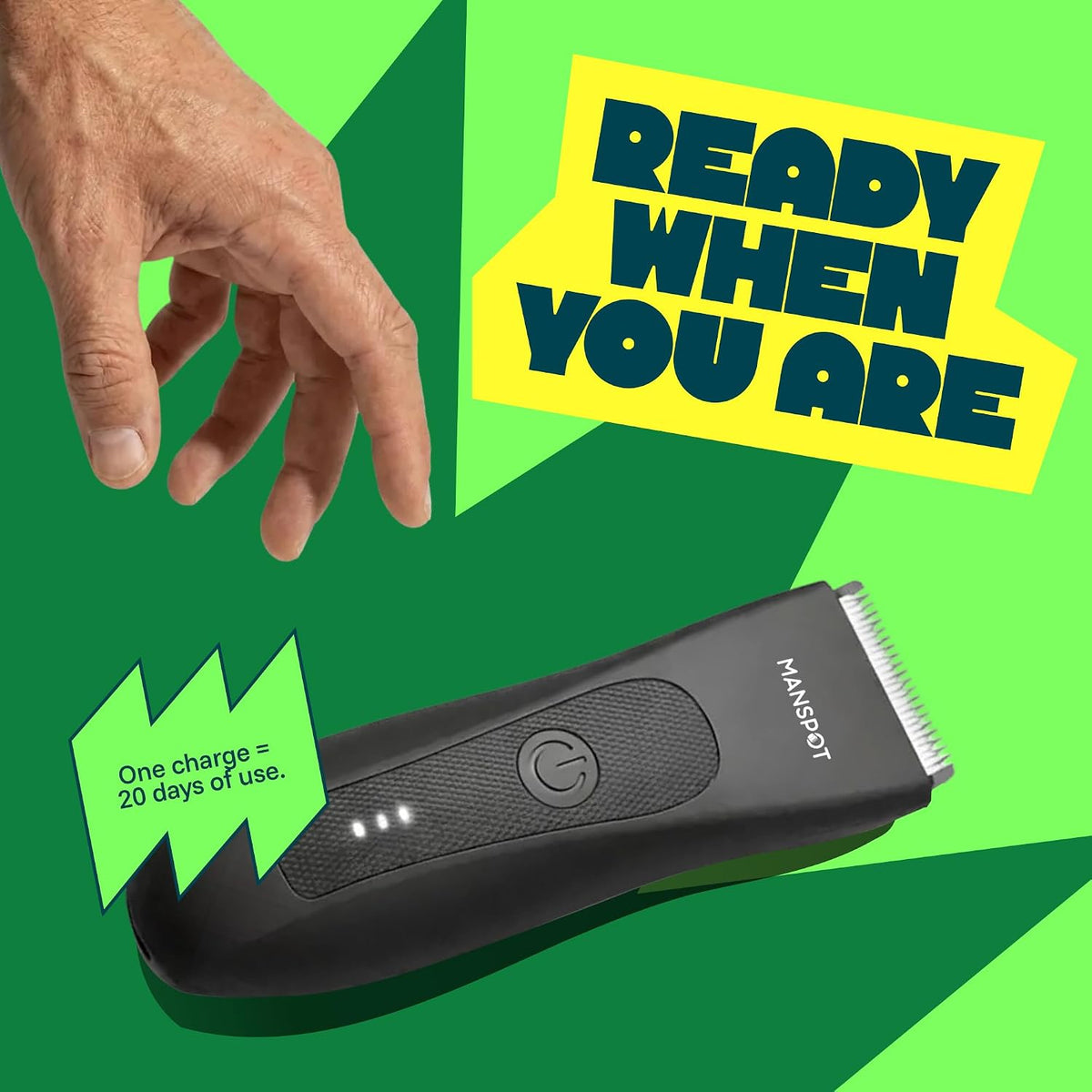 MANSPOT W003A black body trimmer battery illustration [locale:en] 
