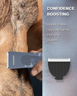 MANSPOT W003A blue body trimmer replaceable blade grooming illustration [locale:en] 