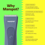 MANSPOT airy blue trimmer feature benefits and why Manspot guide