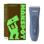MANSPOT airy blue trimmer with packaging and guard attachments