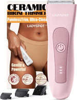 LADYSPOT HC-W003A pink bikini trimmer with original retail box and three guide combs 
