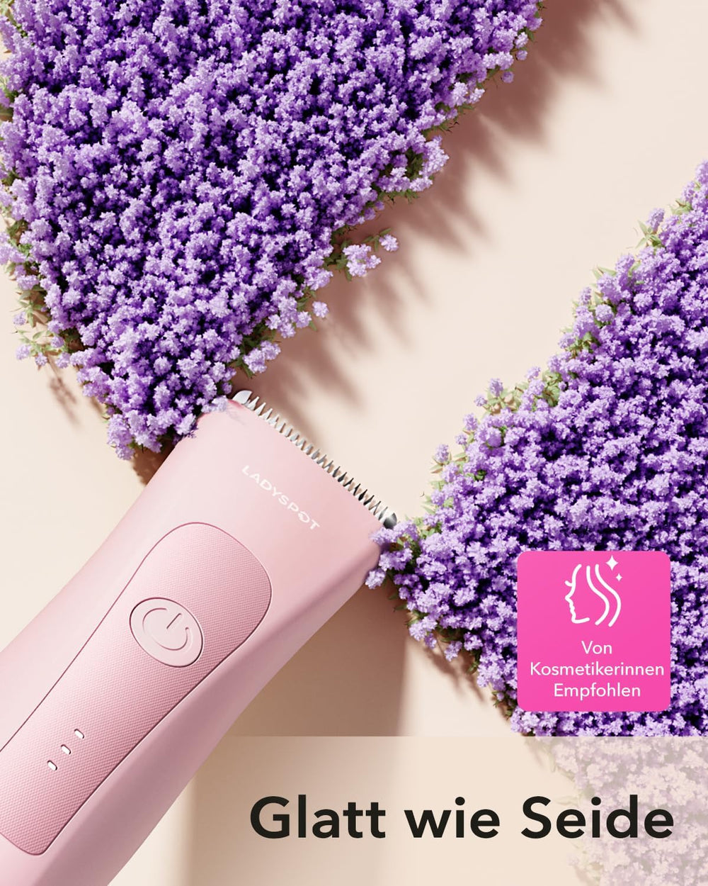 LADYSPOT W003A pink body trimmer with purple flowers [locale:de] 