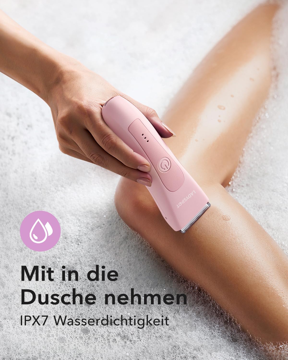 LADYSPOT W003A pink body trimmer shower grooming illustration [locale:de] 