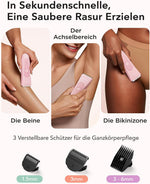 LADYSPOT W003A pink body trimmer grooming areas and three guide combs [locale:de] 