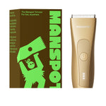 MANSPOT gold trimmer packaging and product closeup