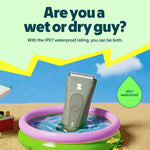 MANSPOT green IPX7 waterproof wet dry body and groin trimmer [locale:en] 