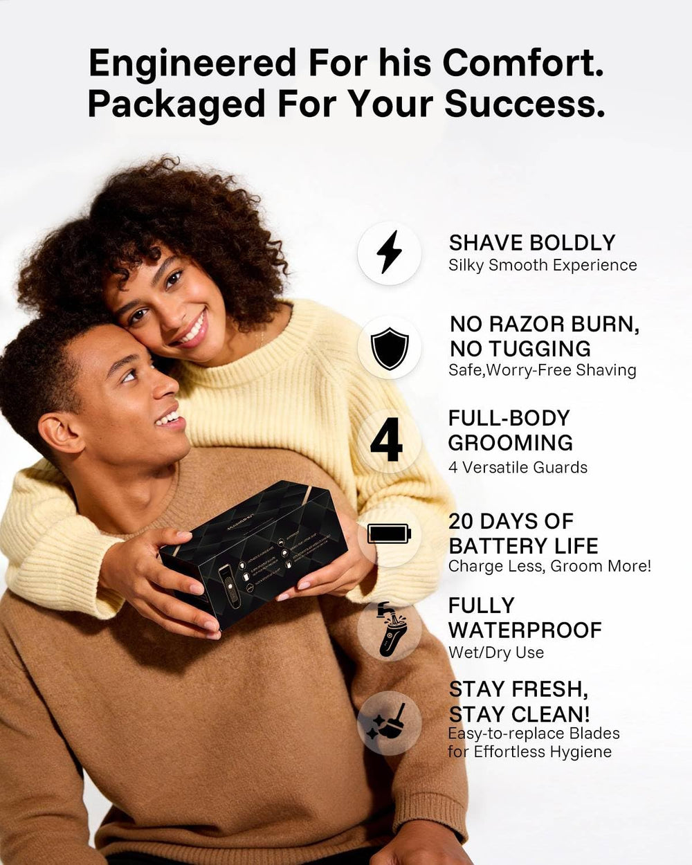 MANSPOT W003A Gold Deluxe grooming feature graphic [group:w003a_gold_deluxe_us_en] 