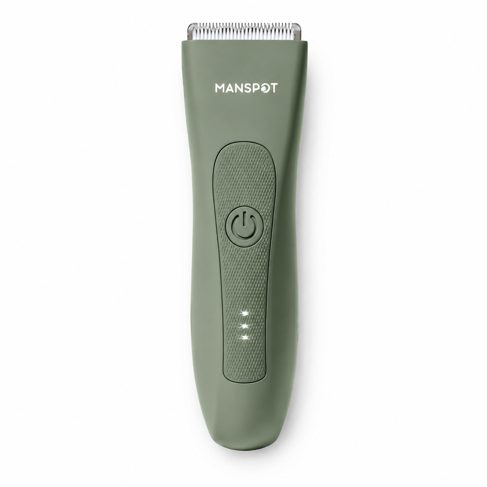 MANSPOT W003A green body trimmer front view [locale:und] 
