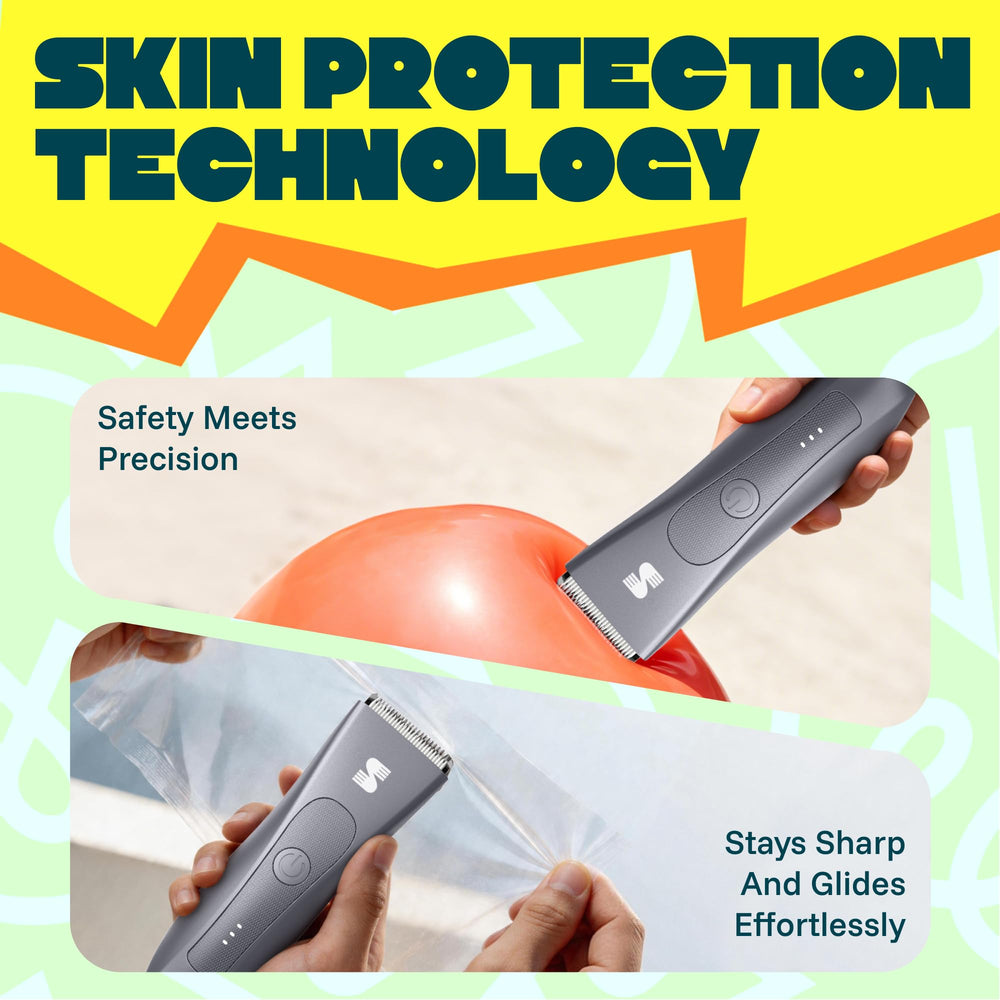 MANSPOT W003A Metallic Gray trimmer blade and skin-contact illustration [group:w003a_metallic_gray_us_en] 