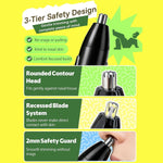 MANSPOT nose and ear hair trimmer rounded safety head with recessed blades [locale:en] 