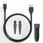 MANSPOT 5V Type-C trimmer charger cable with two cleaning brushes