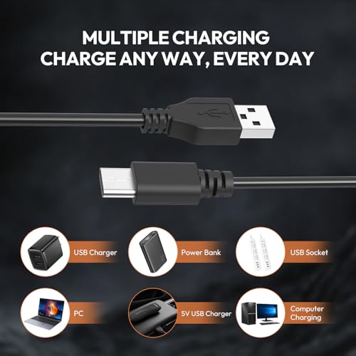 MANSPOT Type-C trimmer charger cable for wall adapter, power bank, car, and computer