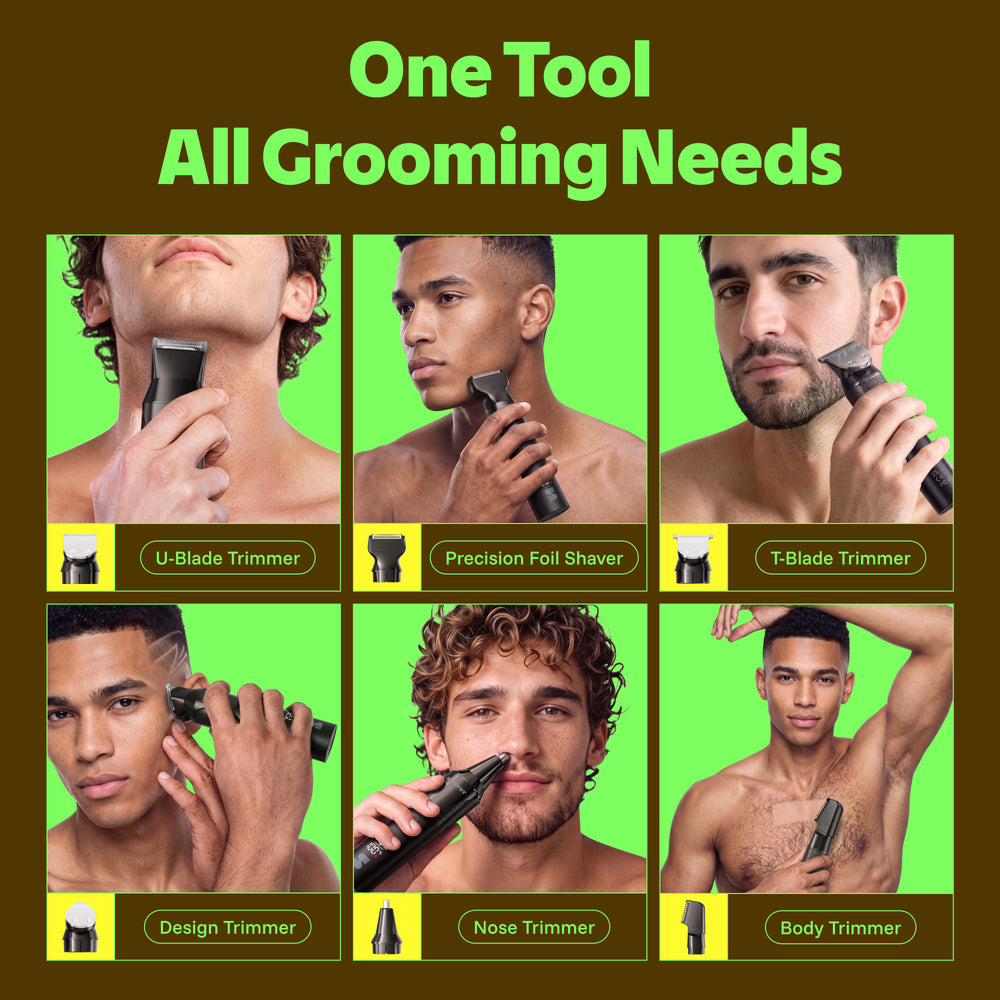 MS-2330 black beard trimmer interchangeable grooming head uses 