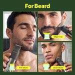 MS-2330 gray beard trimmer beard trimming edging and shaving scenes 