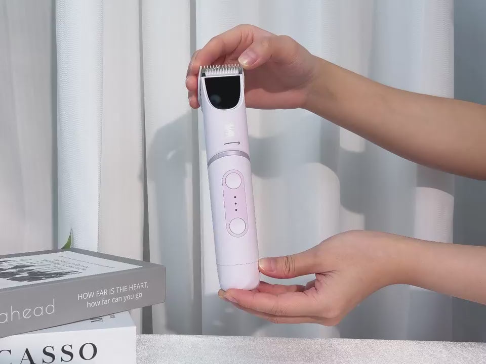 LADYSPOT SpinDuo electric bikini shaver 180 degree rotating body demonstration