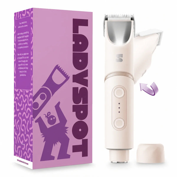 LADYSPOT SpinDuo 2-in-1 Electric Bikini Trimmer for Women #Pink