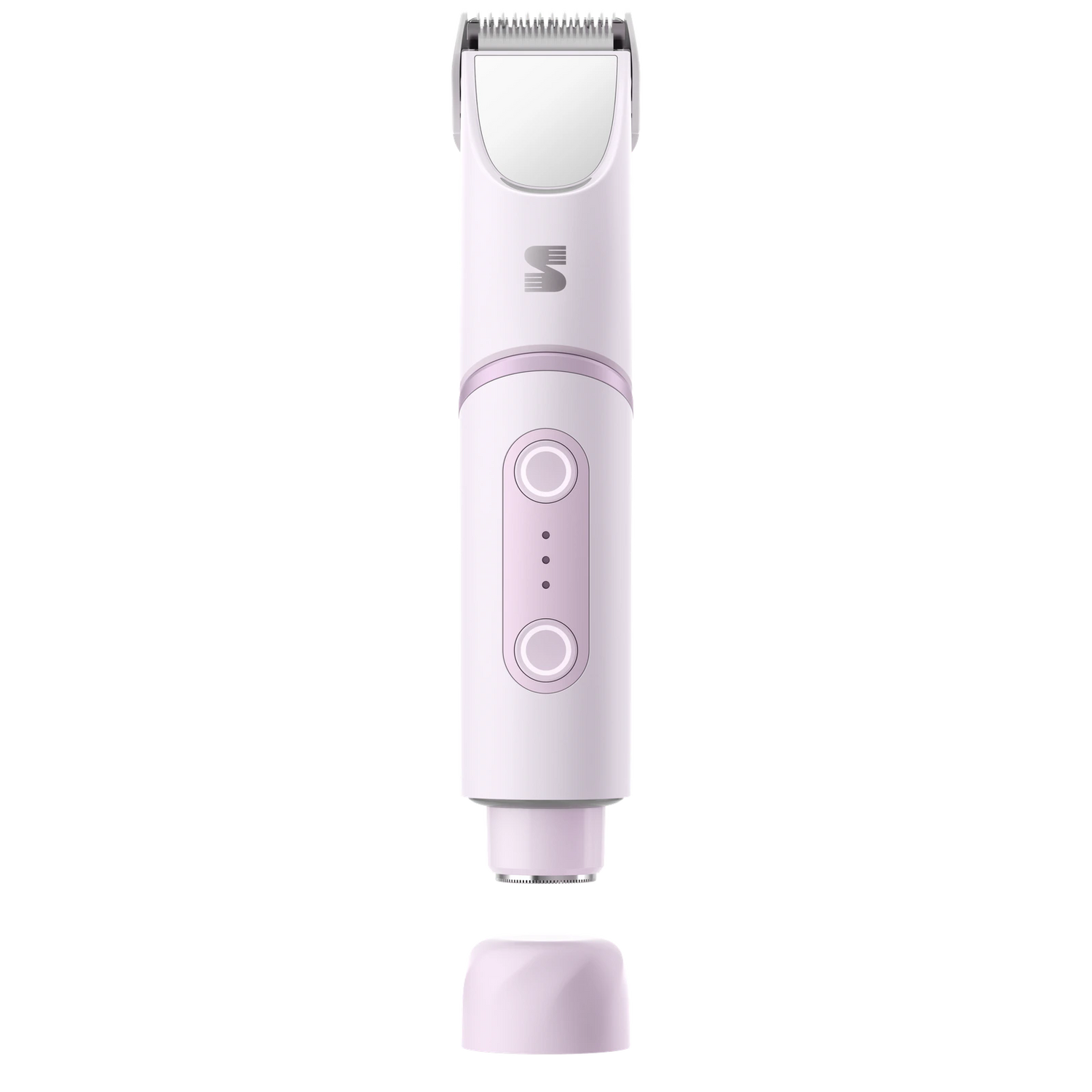 LADYSPOT SpinDuo purple dual-head electric bikini shaver front render